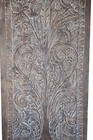 Reclaimed Wood Carved Panel Vintage Barn Door Tree Of Life Wall Art Decor 84