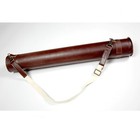 Cowhide Extendable Portfolio Tube Carry Handle Artwork Drawing Prints Tube Arts 