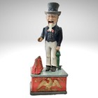 Uncle Sam Cast Iron Mechanical Bank Patriotic Americana Vintage Reproduction