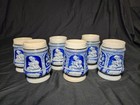 Set Of 6 Matching 0 25 Liter Matthias Grimschied Stoneware Antique German Mugs