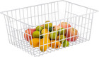Wire Storage Freezer Baskets  Set Of 2 13 4  Household Organizer Storage Bins Fr