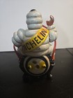 Rare Michelin Man Bibendum On Air Compressor Hollow Cast Iron Advertising Model
