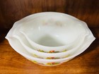 Fire King Chanticleer Rooster Mixing Bowls - Set Of 3 - Nesting