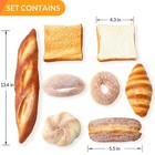 8pcs Artificial Bread Set  Realistic Fake Food For Display  Fake Bread For De   