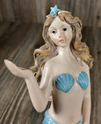 Chesapeake Bay Mermaid Resin Figurine Glitter Beach Decor Sea Creature Read