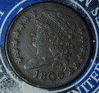 1809 6 Classic Head Half Cent     4q37