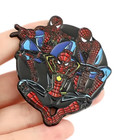 Spider-man Pin Marvel Superhero  large Triple Figure  Gift Enamel Lapel Brooch