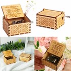 Wooden Music Box Mom dad To Daughter You Are My Sunshine Engraved Toy Kid Gift