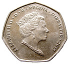 Gibraltar Elizabeth Ii 2019 Aa 50 Pence  Christmas - Father Christmas  Bu