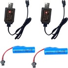 2 Pack 3 7v 500mah Li-ion Rechargeable Batteries With Dual Protection And Usb   