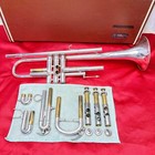 F  Besson Meha Kanstul Bb Trumpet Silver Plated Used With Case  Mouthpiece