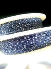  1  Blue W  White Genuine Irish Linen Single Pool Billiard Cue Wrap Spool