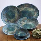 Certified International Radiance Teal Melamine 11  Dinner Plate Large Multicolor
