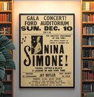 Classic 1960s Jazz Club Concert Unframed Poster 24x36 Vintage Wall Art