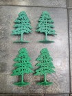 Vintage 60s Marx Civil War Blue   Grey Playset Lot Of 46 Plastic Soldiers Trees