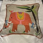 American Family Crafts  elephant Birds  Crewel Pillow Kit  m4403 Clarabelle Mip