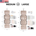 Toiletry Bag Travel Bag With Hanging Hook  Water-resistant Makeup Cosmetic Bag T