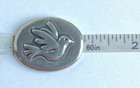 Basic Spirit Handcrafted In Canada Pewter Token Charm Dove  peace 