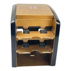 Vtg Arrco Automatic Playing Card Shuffler Gold Black Casino Gaming Not Tested