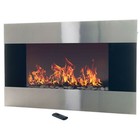 36   Electric Fireplace Heater With Remote Wall Mounted Adjustable Led Flame