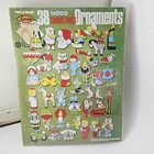 Vtg 1976 Arrow Paint By Number 38 Wood Christmas Ornaments Craft Kit New Sealed