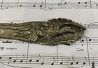 Antique French Bronze Art Nouveau Letter Opener Eagle Signed Marionnet C1880