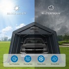 Outdoor Carport 13  X 22  Heavy Duty Canopy Shed Portable Garage Storage Shelter