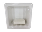 Vintage Bright White Recessed Ceramic Soap Dish Tray Niche Daltile Color 0190