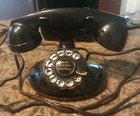 Vtg Bell Western Electric 202 Rotary Dial Desk Telephone W  D1 Mount  untested 
