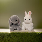 Set Of 2 Cottontail   Pebbles Bunny Palm Pals 5  Stuffed Animal Plush  Aurora