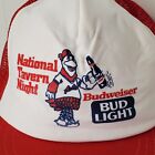 Vtg St Louis Cardinals National Tavern Night Fredbird Snapback Hat Budweiser Cap