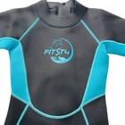 Fitst4 Kids Shorty Aqua Blue   Black 2 5mm Neoprene Thermal Wetsuit Size L large