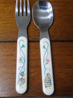 Used Vtg Beatrix Potter Peter Rabbit Jemima Puddle Duck S s  Spoon Fork