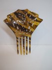 Vtg Art Deco Hair Comb Faux Tortoise Shell Brown 5 25  X 3 5  Plastic