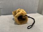 Avon Brown Bear Muff 1990 Plush Stuffed Animal With Zipper Pocket