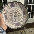 Andrea By Sadek Handpainted Gold Swan Decorative Plate  6423 Japan