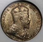 1903 Ngc Ms 62 Canada 5 Cents Edward Vii Silver Sterling Coin  21111802c 