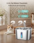 74oz 2 2l Cat Water Fountain Stainless Steel  Automatic Pet Water Dispenser