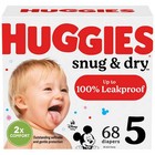 Huggies Snug   Dry Baby Diapers  Size 5  27  Lbs   68 Ct  select For More 