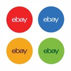 Ebay Stickers     Red  Blue  Green And Yellow Multi-pack