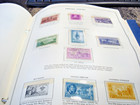 H  E  Harris Liberty Stamp Album Over 300 United States Stamps -  Mint   Used