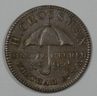 1837 H  Crossman Nyc  Ny Hard Times Token Nice About Uncirculated Ht-244 L-113