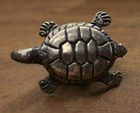 Adorable Small Turtle Pin Vintage Maybe Pewter 