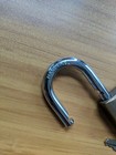 Lsda Brass Padlock W  Key - Hardened Gold Bronze Silver - Good Condition 