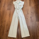 Vtg 60s 70s Jumpsuit Bell Bottom One Piece Leisure Jump Suit Disco Mod Womens 11