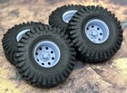 1 24 Scale  15-inch    baja    Wheels W  Huge 35-inch Mud Tires   Resin