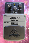 Behringer    vd400 Vintage Delay    Guitar Fx Pedal  w box   Instructions 