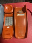 Vtg At t Trimline 210 Touch Tone Push Button Corded Phone Powder Blue orange Lot