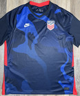 Nike Usmnt Team Usa Soccer Jersey Men s Size Xl Vaporknit Match Away Blue Camo