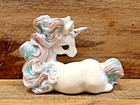 Unicorn Lying  Resin Figurine 5  X 3 5 